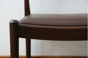 中古　超美品　元祖軽井沢彫　大坂屋家具店　繊細な桜の彫りが見事なKチェア　定価約25万円　(R-085760)