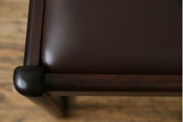 中古　超美品　元祖軽井沢彫　大坂屋家具店　繊細な桜の彫りが見事なKチェア　定価約25万円　(R-085760)