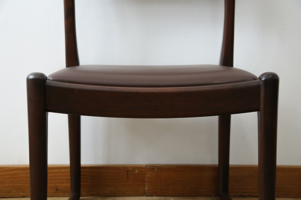 中古　超美品　元祖軽井沢彫　大坂屋家具店　繊細な桜の彫りが見事なKチェア　定価約25万円　(R-085760)