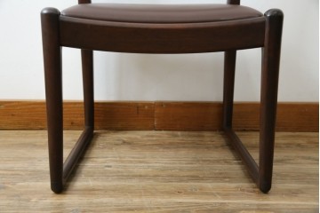 中古　超美品　元祖軽井沢彫　大坂屋家具店　繊細な桜の彫りが見事なKチェア　定価約25万円　(R-085760)