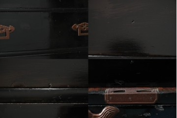 和製アンティーク　上手物!!　総桐材　立派な金具が際立つ上質な庄内箪笥　(R-085761)