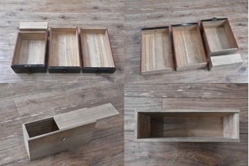 和製アンティーク　上手物!!　総桐材　立派な金具が際立つ上質な庄内箪笥　(R-085761)