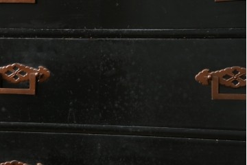 和製アンティーク　上手物!!　総桐材　立派な金具が際立つ上質な庄内箪笥　(R-085761)