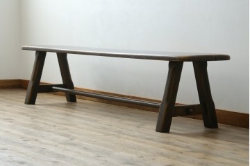 中古　美品　飛騨産業　PROVINCIAL(プロヴィンシャル)　木の質感や輪郭のやわらかさが魅力のトリッスルベンチ　定価約26万2千円　(R-085762)