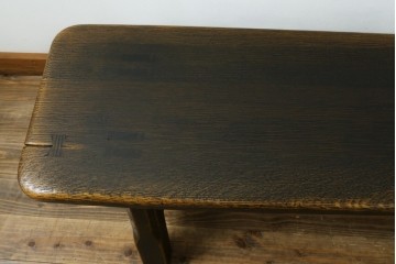 中古　美品　飛騨産業　PROVINCIAL(プロヴィンシャル)　木の質感や輪郭のやわらかさが魅力のトリッスルベンチ　定価約26万2千円　(R-085762)