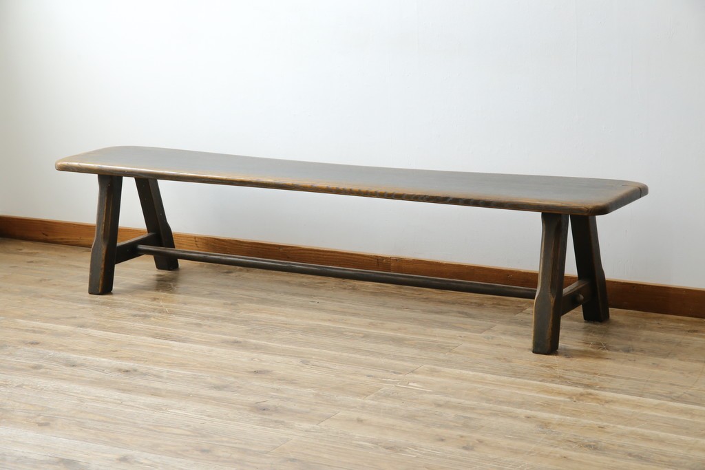 中古　美品　飛騨産業　PROVINCIAL(プロヴィンシャル)　木の質感や輪郭のやわらかさが魅力のトリッスルベンチ　定価約26万2千円　(R-085762)