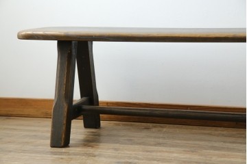 中古　美品　飛騨産業　PROVINCIAL(プロヴィンシャル)　木の質感や輪郭のやわらかさが魅力のトリッスルベンチ　定価約26万2千円　(R-085762)