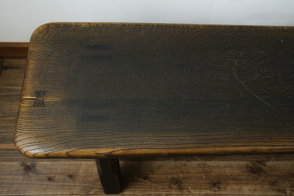 中古　美品　飛騨産業　PROVINCIAL(プロヴィンシャル)　木の質感や輪郭のやわらかさが魅力のトリッスルベンチ　定価約26万2千円　(R-085762)