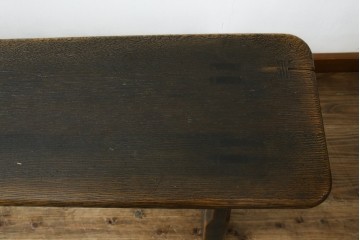 中古　美品　飛騨産業　PROVINCIAL(プロヴィンシャル)　木の質感や輪郭のやわらかさが魅力のトリッスルベンチ　定価約26万2千円　(R-085762)