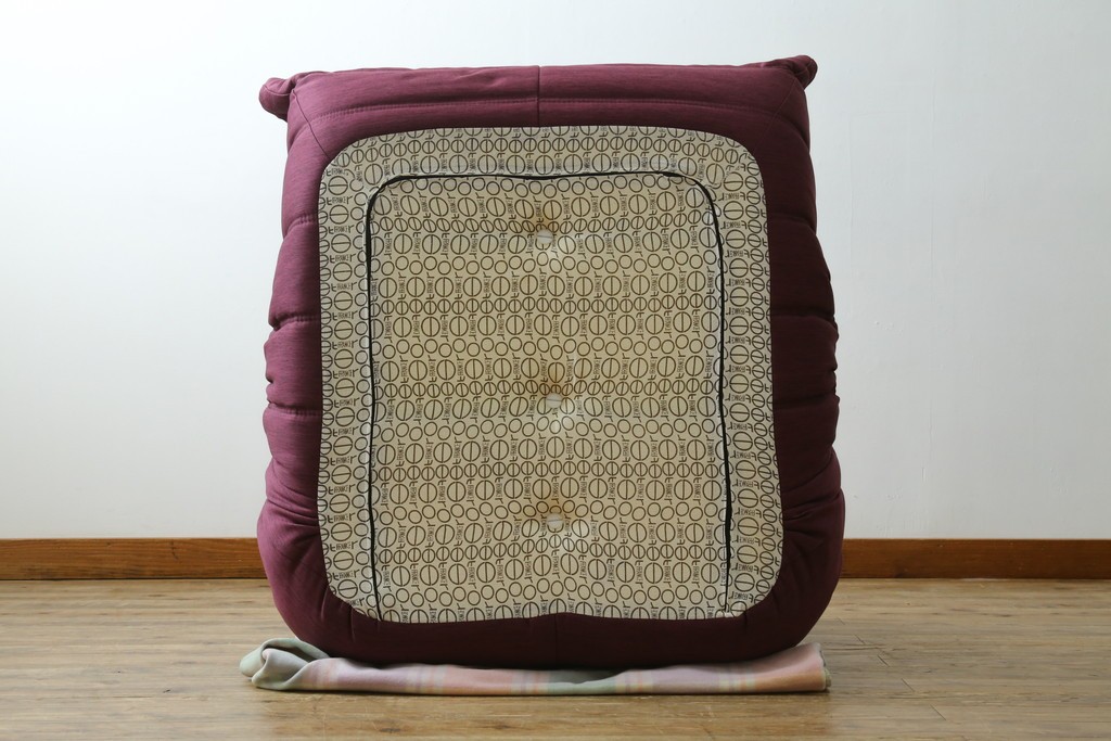 中古　美品　数回使用のみ!　Ligne roset(リーン・ロゼ)　ROSETTOGO(ロゼトーゴ)　張地Hランク　タグ付き　洗練されたモダンデザインの1人掛けソファ　(R-085769)