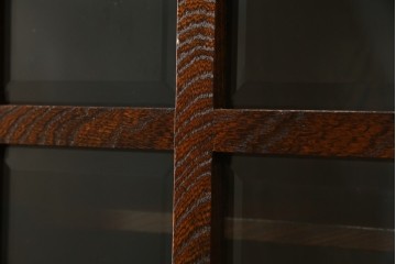 中古　美品　希少な廃番品!　駿河民芸　造りの良さが光る格子扉と重厚な金具の和風キャビネット　(R-085771)