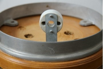 和製アンティーク　木製台座が温かみを添えるレトロなシーリングライト　(R-085774)