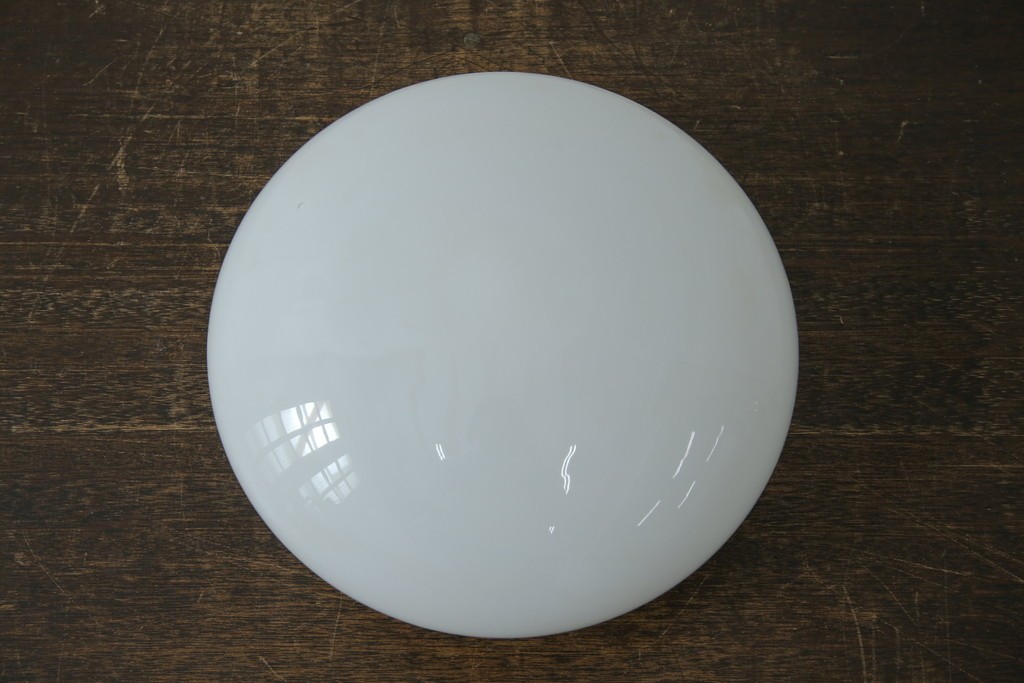 和製アンティーク　木製台座が温かみを添えるレトロなシーリングライト　(R-085774)