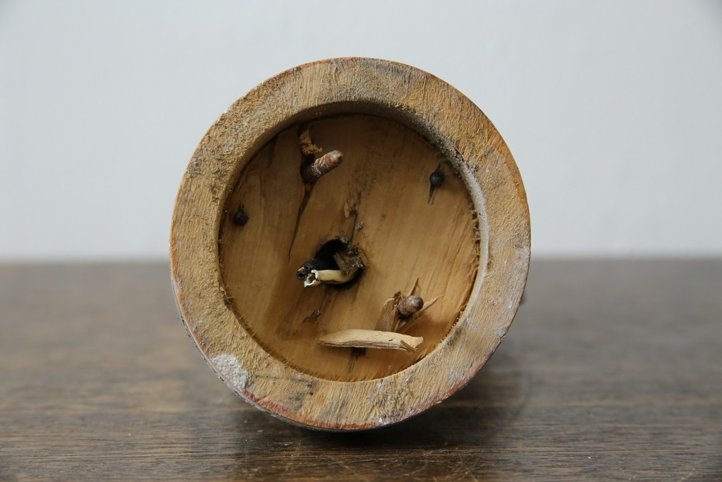 和製アンティーク　大正期　ダイヤモンドポイントが印象的なプレスガラスのウォールライト　(R-085776)