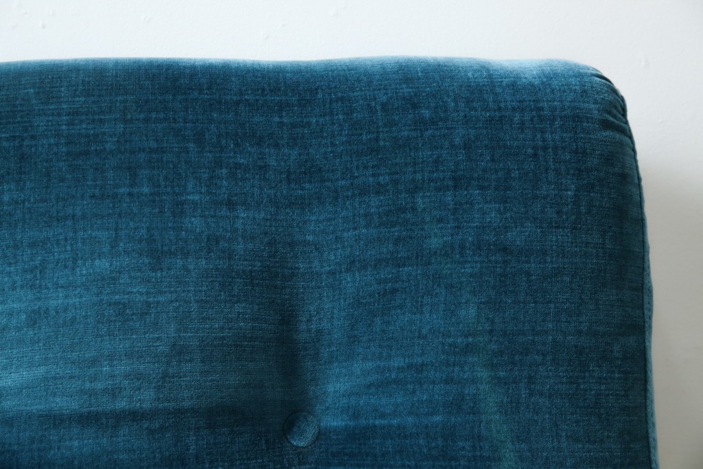 中古　B&B イタリア(Italia)　Mario Bellini(マリオ・ベリーニ)デザイン　Amanta(アマンタ)　ターコイズブルーが美しいモジュラーソファ　(R-085778)