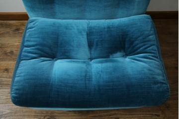 中古　B&B イタリア(Italia)　Mario Bellini(マリオ・ベリーニ)デザイン　Amanta(アマンタ)　ターコイズブルーが美しいモジュラーソファ　(R-085778)