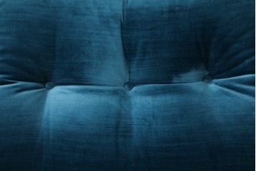 中古　B&B イタリア(Italia)　Mario Bellini(マリオ・ベリーニ)デザイン　Amanta(アマンタ)　ターコイズブルーが美しいモジュラーソファ　(R-085778)