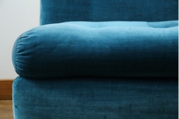 中古　B&B イタリア(Italia)　Mario Bellini(マリオ・ベリーニ)デザイン　Amanta(アマンタ)　ターコイズブルーが美しいモジュラーソファ　(R-085778)