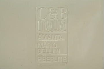 中古　B&B イタリア(Italia)　Mario Bellini(マリオ・ベリーニ)デザイン　Amanta(アマンタ)　ターコイズブルーが美しいモジュラーソファ　(R-085778)