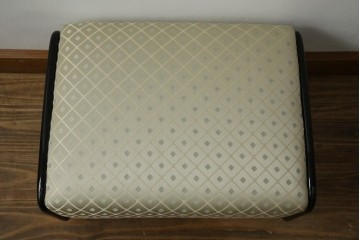 中古　美品　輪島塗り　花に雀の図が描かれた三面鏡台とスツールのセット　定価約180万円　(R-085780)