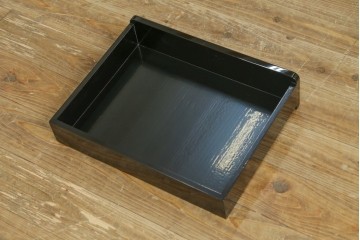 中古　美品　輪島塗り　花に雀の図が描かれた三面鏡台とスツールのセット　定価約180万円　(R-085780)
