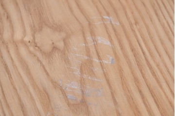 和製ヴィンテージ　良品!!　国産職人手作り品　タモ無垢材　柔らかな曲線脚の大振りなラウンドテーブル　(R-085781)