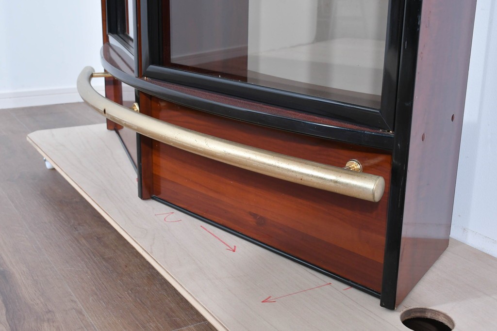 スペインヴィンテージ　希少!!　モダンデザイン　優雅なカーブラインが目を引くバーカウンター　(R-085783)