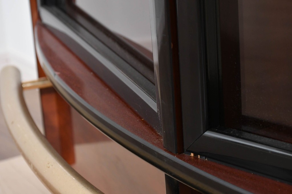 スペインヴィンテージ　希少!!　モダンデザイン　優雅なカーブラインが目を引くバーカウンター　(R-085783)