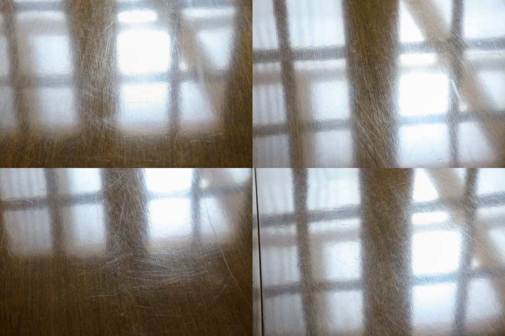 中古　職人手作り　高級品　府中家具　重厚な意匠のプレジデントデスク　定価推定約40万円　(R-085784)