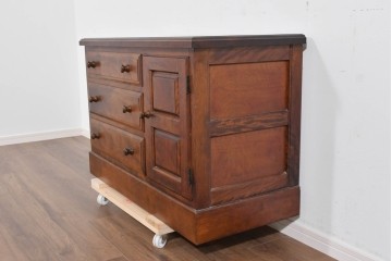 中古　九州民芸家具　温かな木味が暮らしに寄り添う味わい深いチェスト(ドレッシングチェスト)　(R-085785)