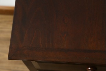 中古　美品　松本民芸家具　端正な箱型フォルムと深みのある色合いが魅力の四段チェスト　定価約16万円　(R-085786)