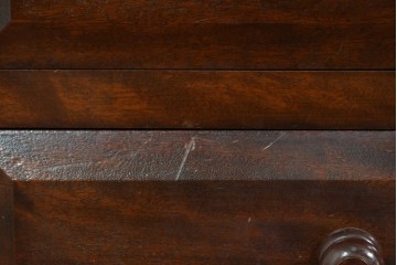 中古　美品　松本民芸家具　落ち着いた濃色の佇まいが魅力の四段チェスト　定価約16万円　(R-085786)