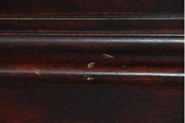 中古　美品　九州民芸家具　格子入りガラス扉が印象的な落ち着きのあるブックケース　定価約70万円　(R-085787)