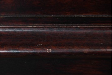 中古　美品　九州民芸家具　格子入りガラス扉が印象的な落ち着きのあるブックケース　定価約70万円　(R-085787)