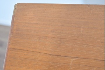 《台輪取り付け加工費込み》デンマークヴィンテージ　ベルンハルト・ペダーセン(Bernh.Pedersen&Son)社　チーク材　蛇腹タイプのシャッター扉が特徴のライティングビューロー　(R-085788)