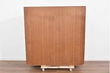 《台輪取り付け加工費込み》デンマークヴィンテージ　ベルンハルト・ペダーセン(Bernh.Pedersen&Son)社　チーク材　蛇腹タイプのシャッター扉が特徴のライティングビューロー　(R-085788)