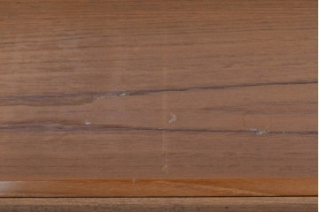 《台輪取り付け加工費込み》デンマークヴィンテージ　ベルンハルト・ペダーセン(Bernh.Pedersen&Son)社　チーク材　蛇腹タイプのシャッター扉が特徴のライティングビューロー　(R-085788)