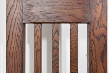 和製ヴィンテージ　希少な廃番品　飛騨産業　キツツキ　無垢楢(ナラ)材　ミラーとベンチ収納の付いた使い勝手の良いハンガーラック　(R-085791)