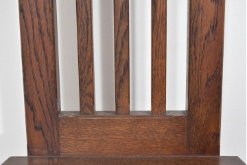 和製ヴィンテージ　希少な廃番品　飛騨産業　キツツキ　無垢楢(ナラ)材　ミラーとベンチ収納の付いた使い勝手の良いハンガーラック　(R-085791)