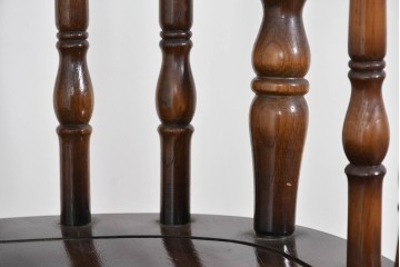 和製ヴィンテージ　廃盤品の希少なハイエンドモデル!!　飛騨産業　キツツキ　楢(ナラ)材　曲線美と丁寧な仕上げが光るロッキングチェア　(R-085792)