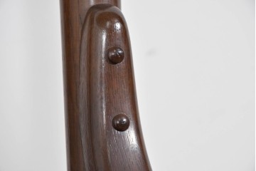 和製ヴィンテージ　廃盤品の希少なハイエンドモデル!!　飛騨産業　キツツキ　楢(ナラ)材　曲線美と丁寧な仕上げが光るロッキングチェア　(R-085792)