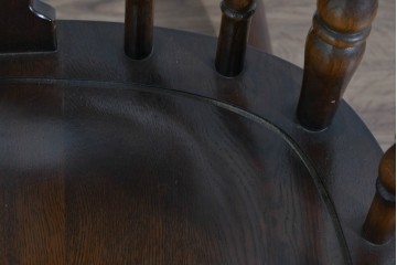 和製ヴィンテージ　廃盤品の希少なハイエンドモデル!!　飛騨産業　キツツキ　楢(ナラ)材　曲線美と丁寧な仕上げが光るロッキングチェア　(R-085792)