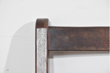 中古　松本民芸家具　50L型ラッシチェア　ラッシ編み座面の素朴なダイニングチェア　(R-085793)