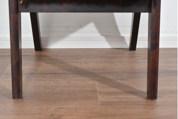 中古　松本民芸家具　50L型ラッシチェア　ラッシ編み座面の素朴なダイニングチェア　(R-085793)