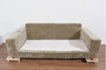 中古　美品　CRASH GATE(クラッシュゲート)　コーデュロイ生地のゆったりとした2.5人掛けソファ　(R-085794)