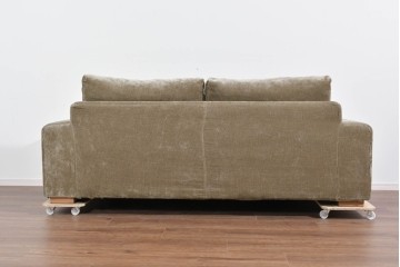 中古　美品　CRASH GATE(クラッシュゲート)　コーデュロイ生地のゆったりとした2.5人掛けソファ　(R-085794)