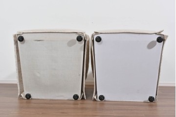 中古　超美品　特注品　国産職人手作り　某上場企業会長邸放出品　上品なダマスク織生地が華やかなドレクセル風の一人掛けソファ2脚　製作費(1脚)約50万円　(R-085796)