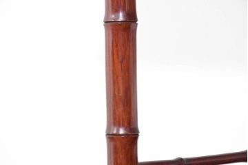 和製ヴィンテージ　上手物!!　花梨(カリン)材　繊細な彫刻が美しい茶棚　(R-085800)