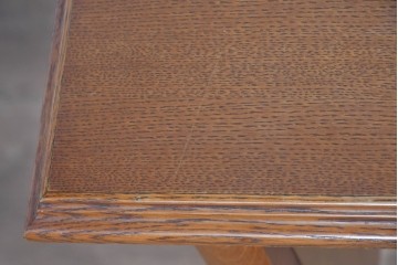 和製ヴィンテージ　オーク材　木肌が美しく上品な片袖机　(R-085801)