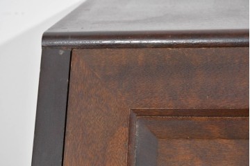 中古　松本民芸家具　A型座ビューロー　重厚な意匠のライティングビューロー　定価約30万円　(R-085802)